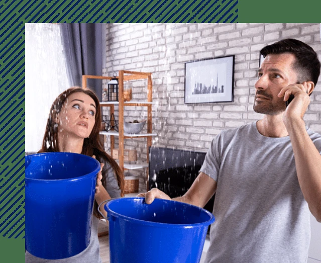 Water leak affecting a home