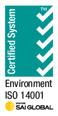 SAI Global ISO 14001 certified system