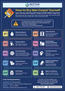DIY wet carpet drying guide
