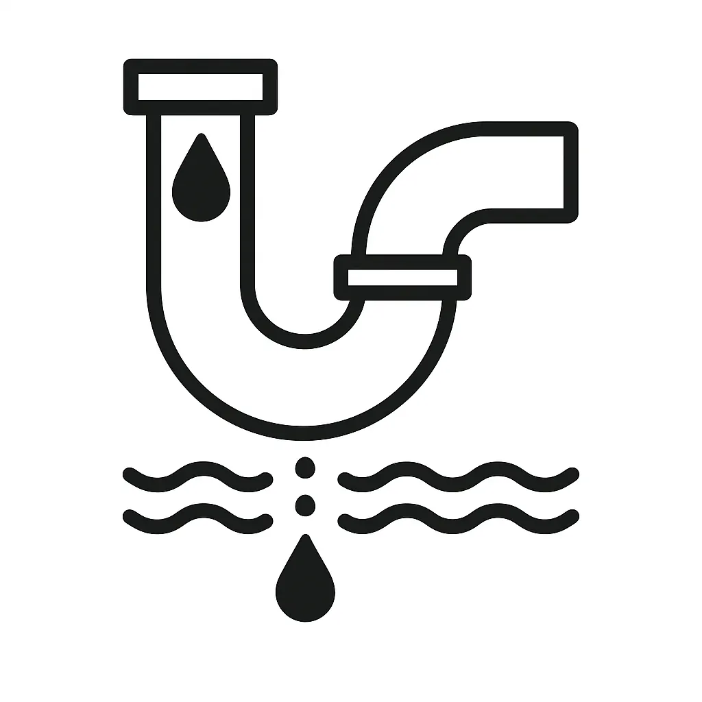 Blocked drain overflow